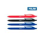 BLISTER 4 CANETAS AZUL-PRETA-VERMELHA MILAN