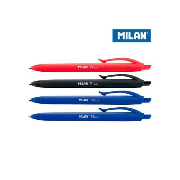 BLISTER 4 CANETAS AZUL-PRETA-VERMELHA MILAN