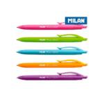 BLISTER 5 CANETAS CORES SORTIDAS MILAN