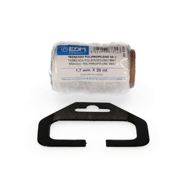 BOBINE TRANCADA POLIPROPILENO BRANCO 2MM  25MTS