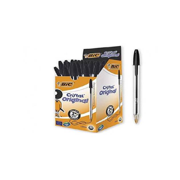 CANETA BIC CRISTAL PRETA