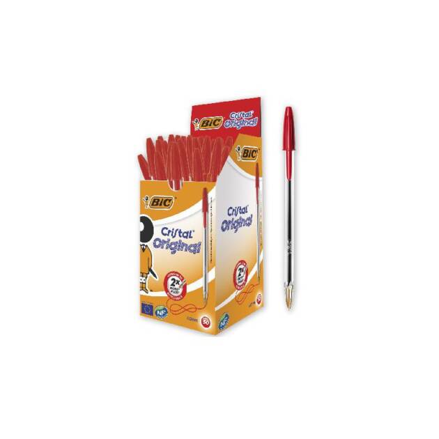 CANETA BIC CRISTAL VERMELHA