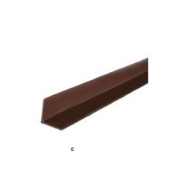 CANTONEIRA PVC 15X15MM 2.5MT CASTANHO