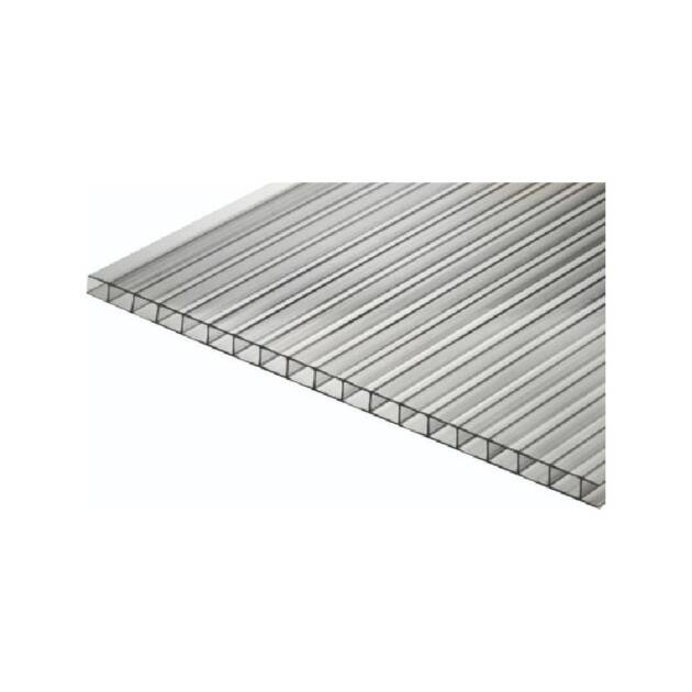 CHAPA TERMOCLEAR ALVEOLAR POLICABORNATO 10MM TRANSPARENTE