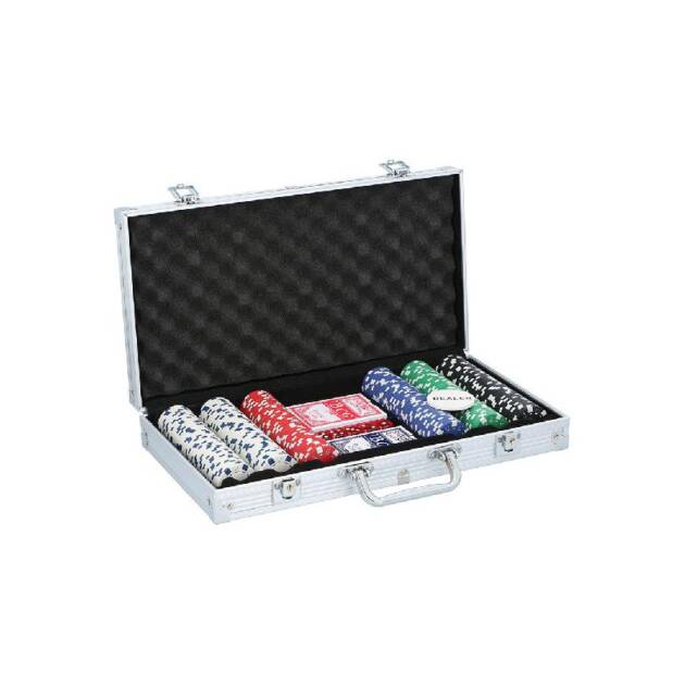 CONJUNTO DE POKER COM MALA DE ALUMÍNIO