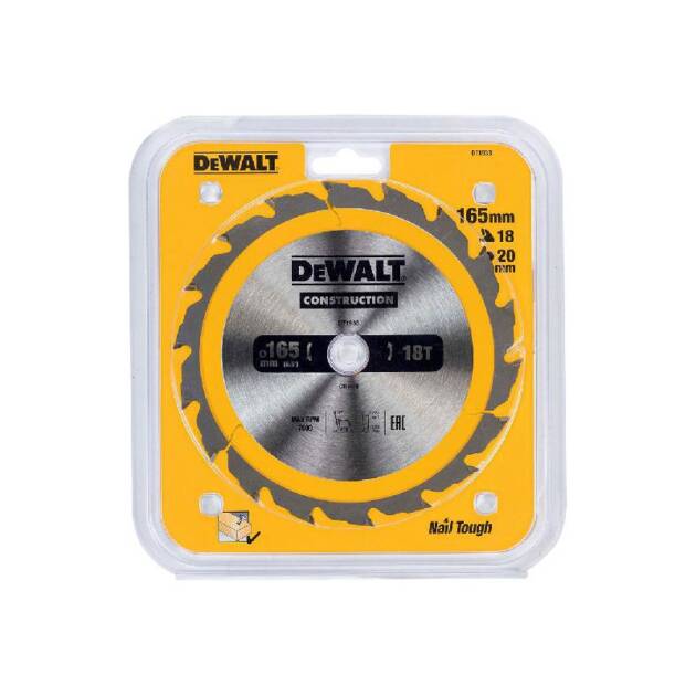 DEWALT - DISCO PARA CONSTRUÇÃO 165X20MM 18T