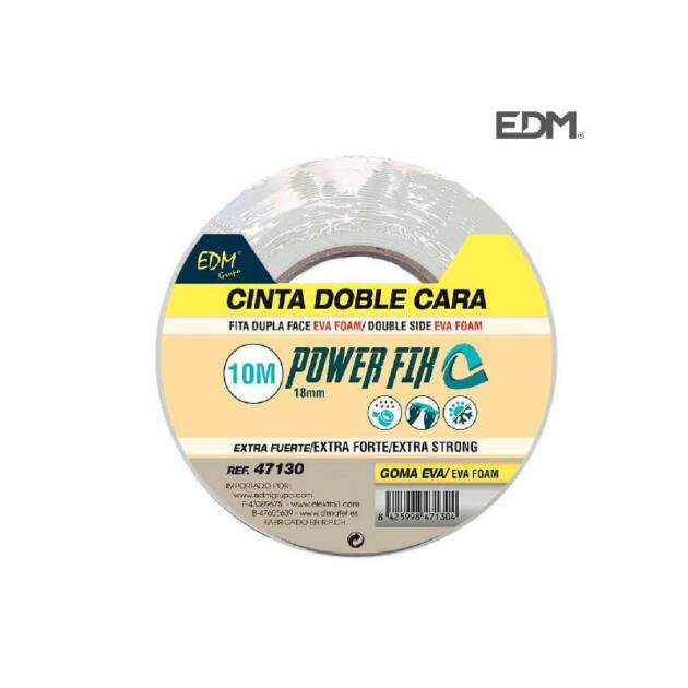 FITA DUPLA FACE 18MMX10MTS EDM