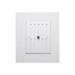 GRELHA REGULÁVEL ALUMINIO 0.8 BRANCO 170X130MM