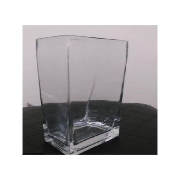 JARRA DE VIDRO QUADRADA 20CM