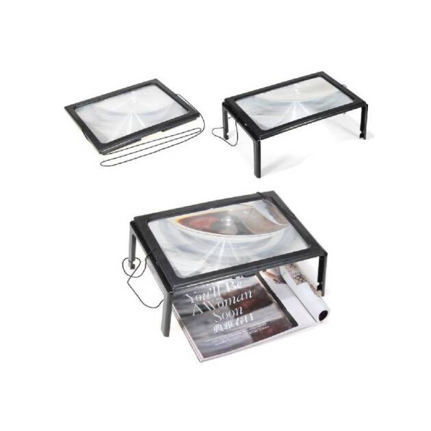 LUPA PARA LEITURA COM 4 LEDS