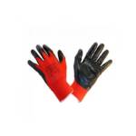 LUVA NITRILO/NYLON ANTICORTE PRETO/VERM Nº9