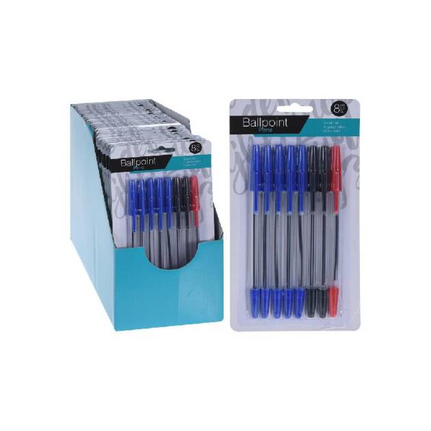 PACK DE 8 CANETAS VARIADAS 120X10X210MM