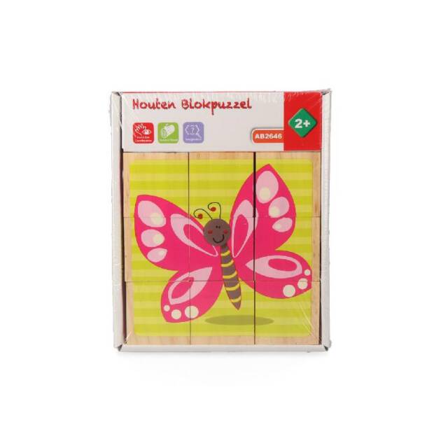 PUZZLE DE MADEIRA CUBOS 10 PEÇAS
