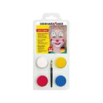 SET PINTURA FACIAL 4 CORES + PINCEL