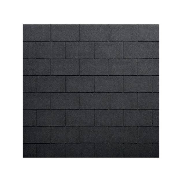 TELHA ASFALTICA BARDOLINE RECTANGULAR - PRETO