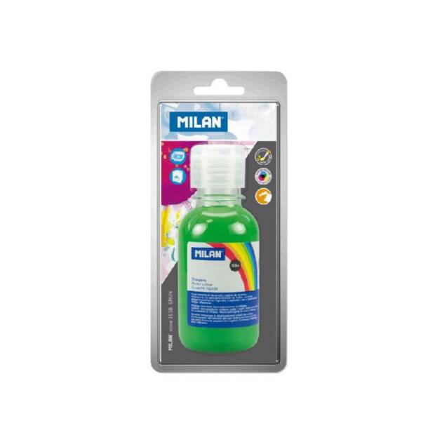 TEMPERA VERDE CLARO 125ML MILAN